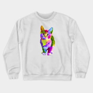 Colourful cat Crewneck Sweatshirt